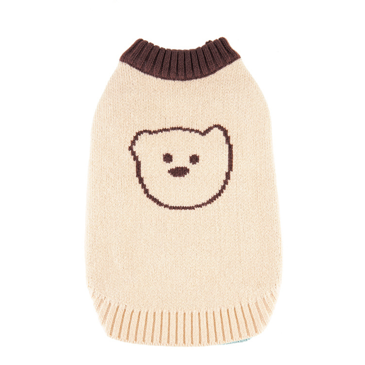 Custom Kintted Dog Sweater Jumper Puippers Knitted Pet Clothing For Small Dog
